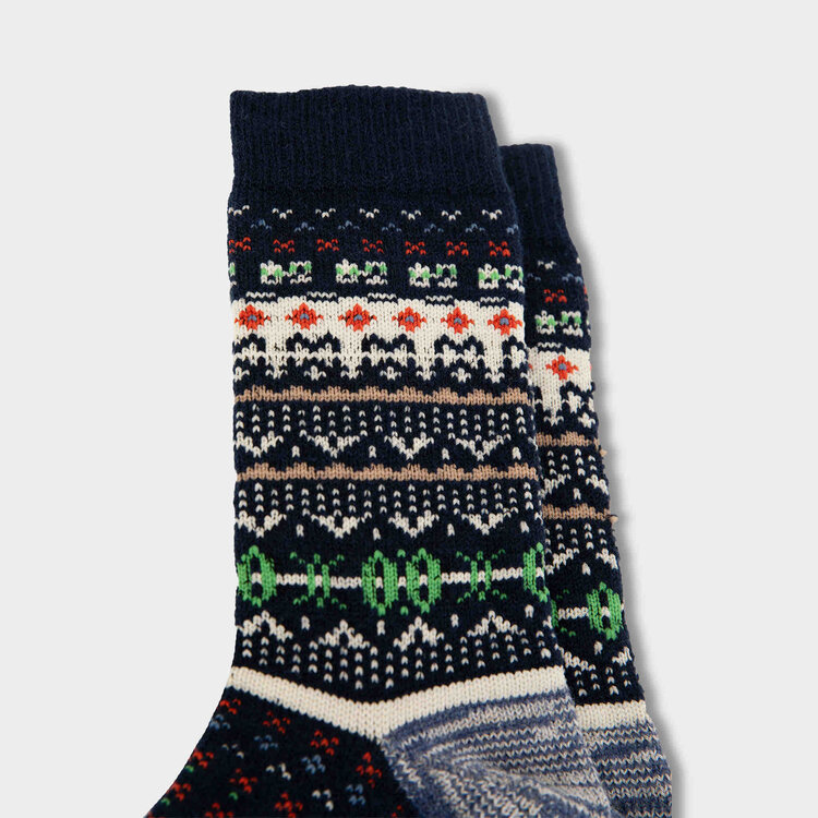 Chaussette Fair Isle Laine/Polyester