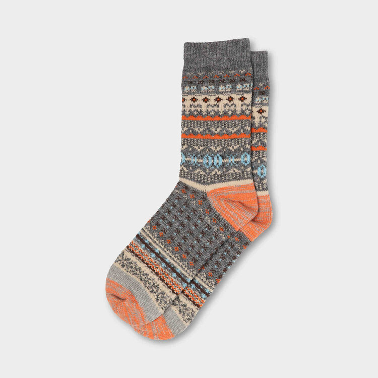 Chaussette Fair Isle Laine/Polyester