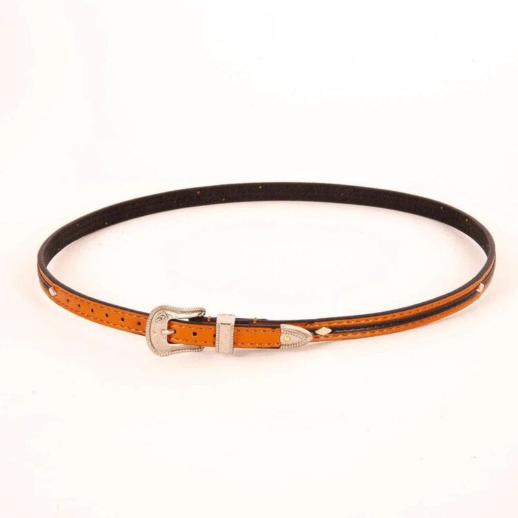 Debonair Cowboy Leather Hat Band