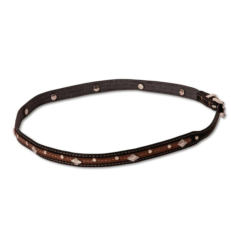 Bande à chapeau Cowboy Eastwood Star en cuir