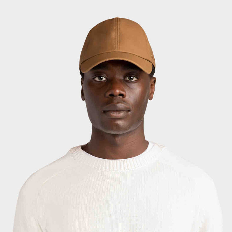 Waxed baseball cap