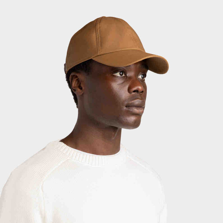 Waxed baseball cap