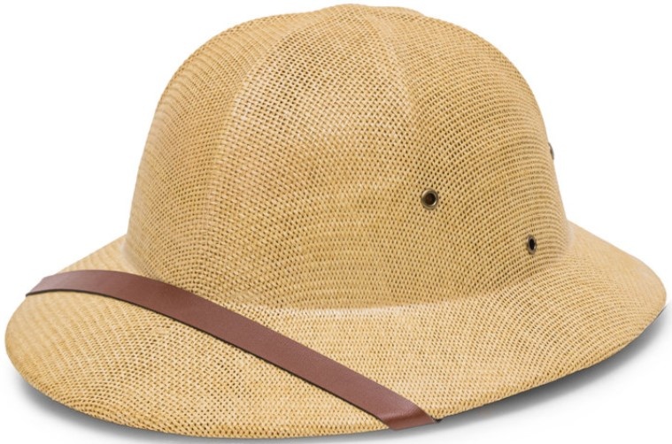 Straw Pith Helmet