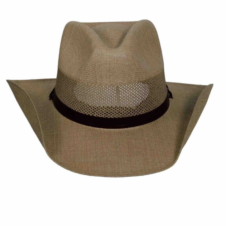 Chapeau cowboy paille Florence Western Curled