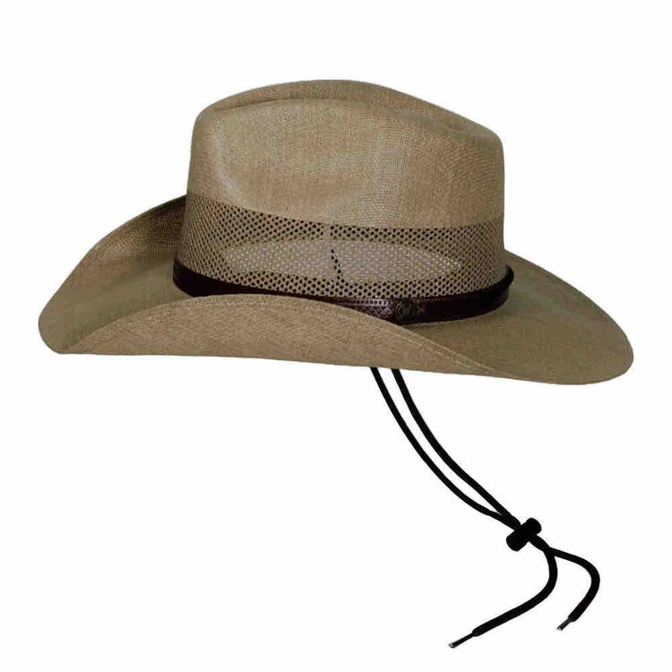 Chapeau cowboy paille Florence Western Curled