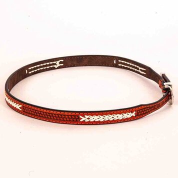 Fargo Tooled  Leather Cowboy Hat Band