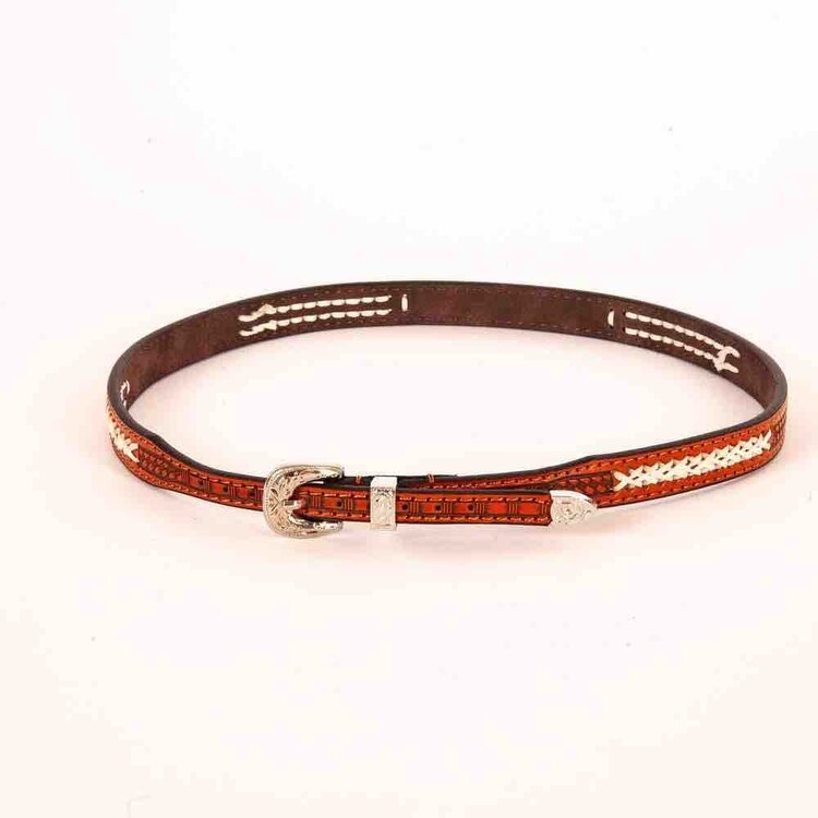 Fargo Tooled  Leather Cowboy Hat Band