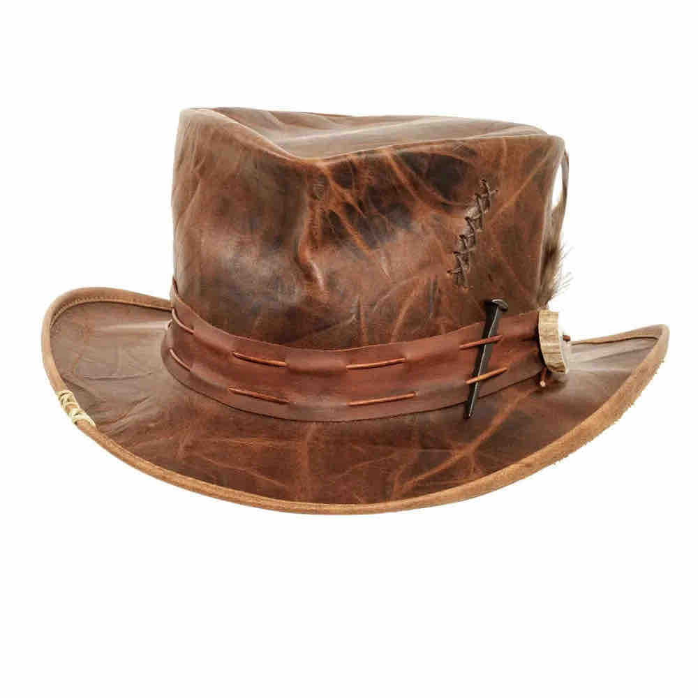 Jiminy Leather Top Hat AMERICAN HAT | Henri Henri