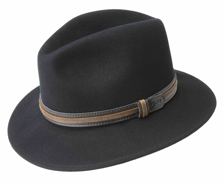 Chapeau fedora Brandt feutre laine BAILEY HATS
