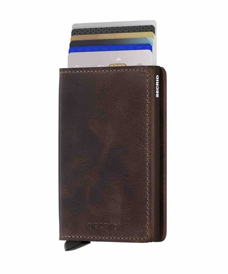 Secrid Portefeuille en cuir Slimwallet Vintage
