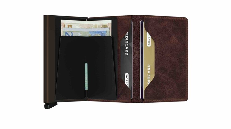 Secrid Portefeuille en cuir Slimwallet Vintage