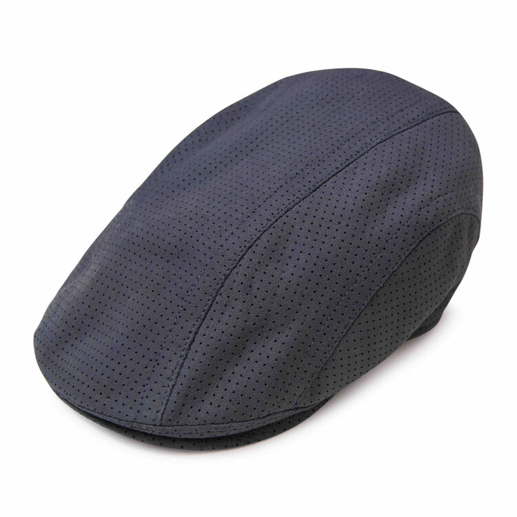 Baxter Leather Vented Flat Cap GÖTTMANN
