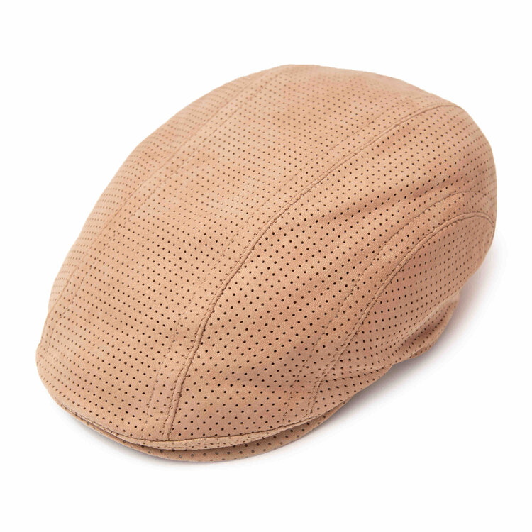 Baxter Leather Vented Flat Cap GÖTTMANN