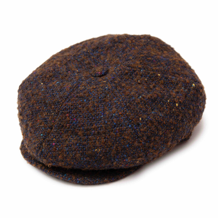 Peaky Donegal Newsboy Cap HENRI HENRI Donegal Tweed