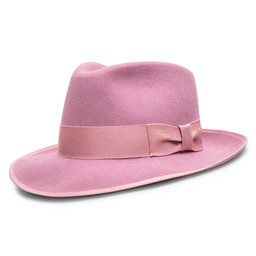 chapeau Alexis rose de Henri Henri sur fond blanc