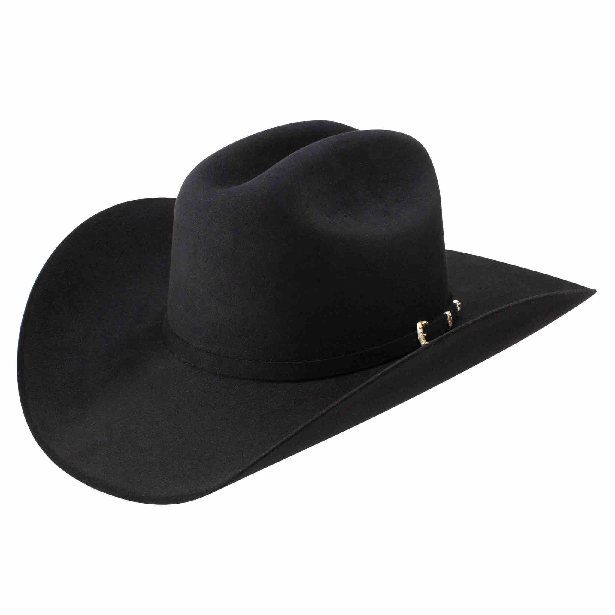 Cowboy Hat El Patron 30X in beaver and rabbit fur felt by Stetson in black