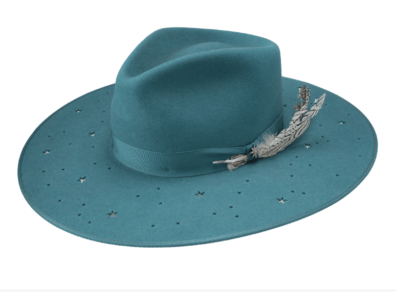 Night Sky Teal Flat Brim by Stetson