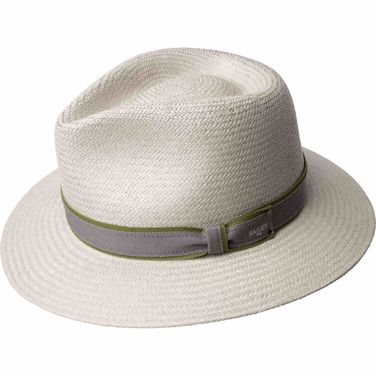 Chapeau Valogne Paille Panama Bleu Brooks BAILEY