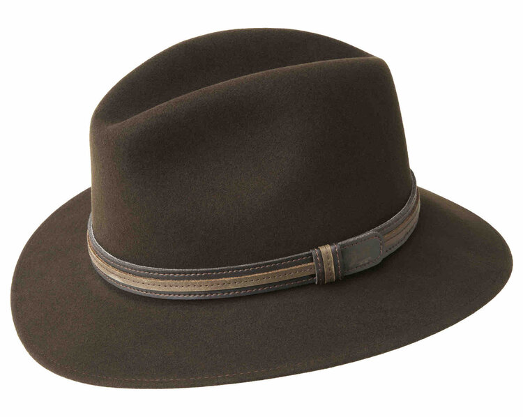Chapeau fedora Brandt feutre laine BAILEY HATS