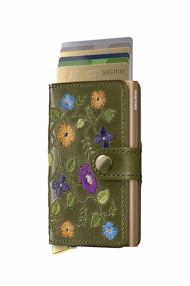 Secrid Miniwallet Stitch Floral card wallet SECRID