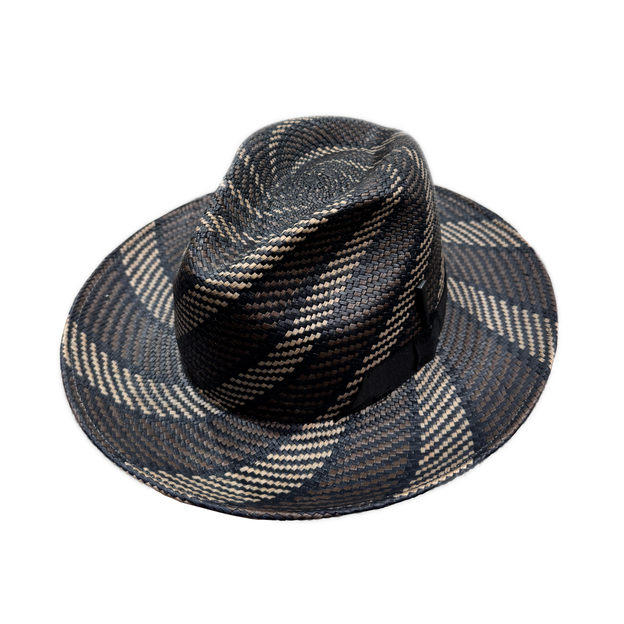 Giles Stripped Panama Straw Fedora Hat BAILEY | Henri Henri
