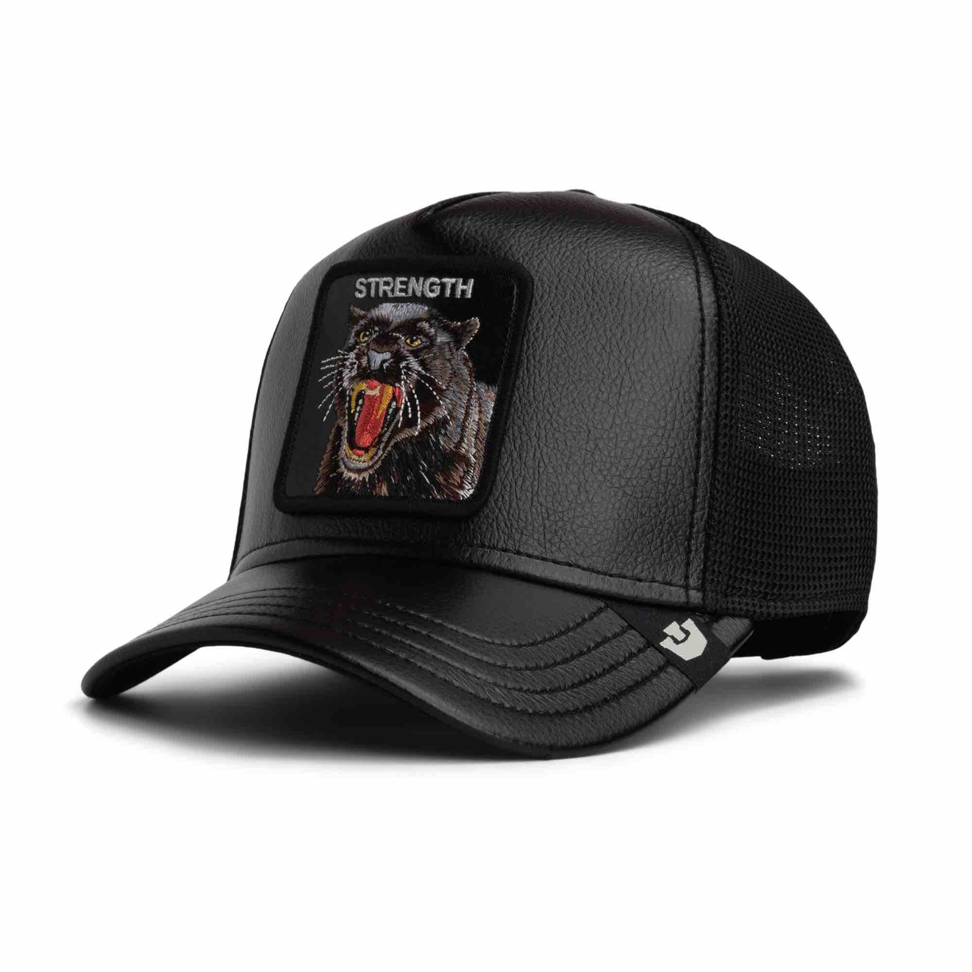Faux Leather Panther Trucker Cap GOORIN BROS | Henri Henri