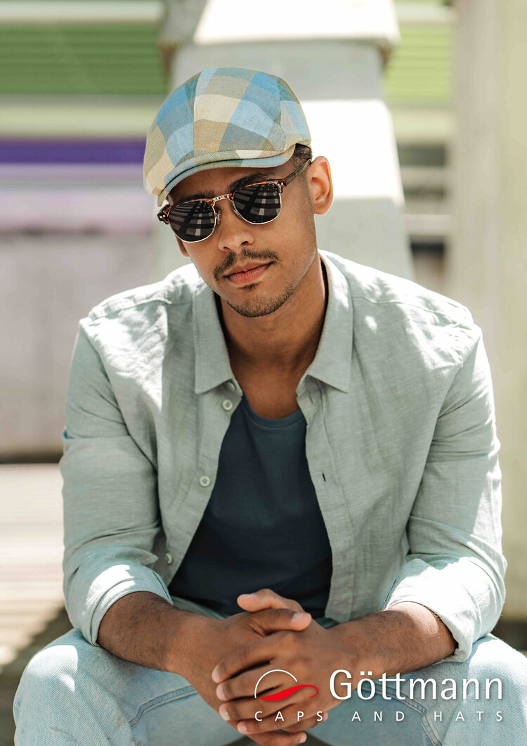 Jackson Linen Patchwork Summer Cap GOTTMANN