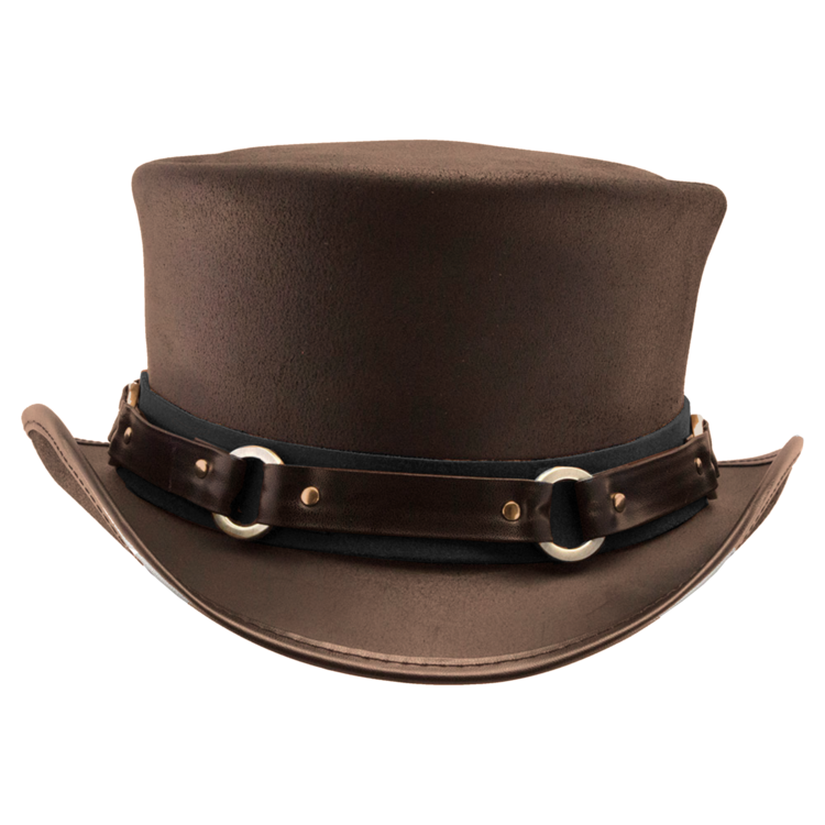 Haut-de-forme El Dorado SR2 Band  en cuir AMERICAN HAT