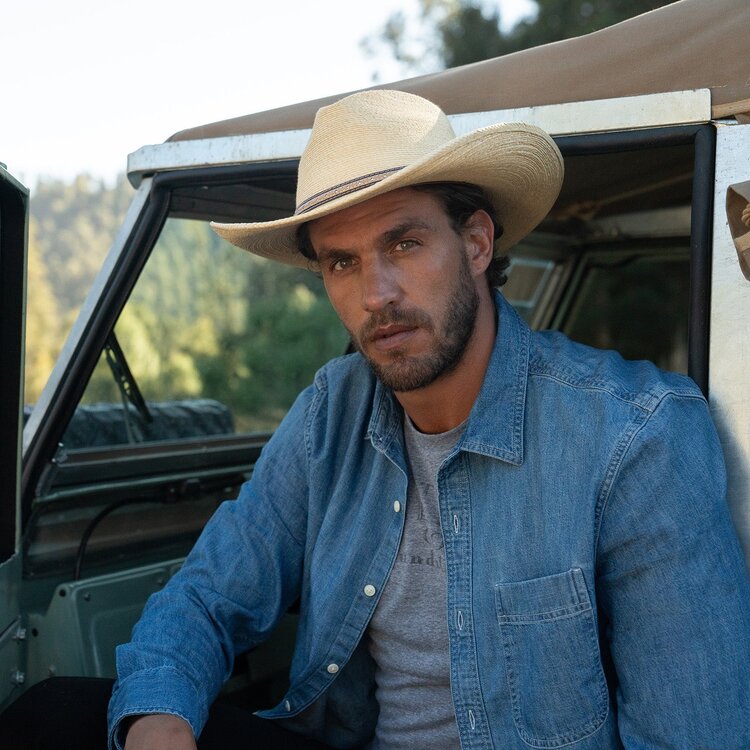 Chapeau Cowboy Paille Sawmill STETSON