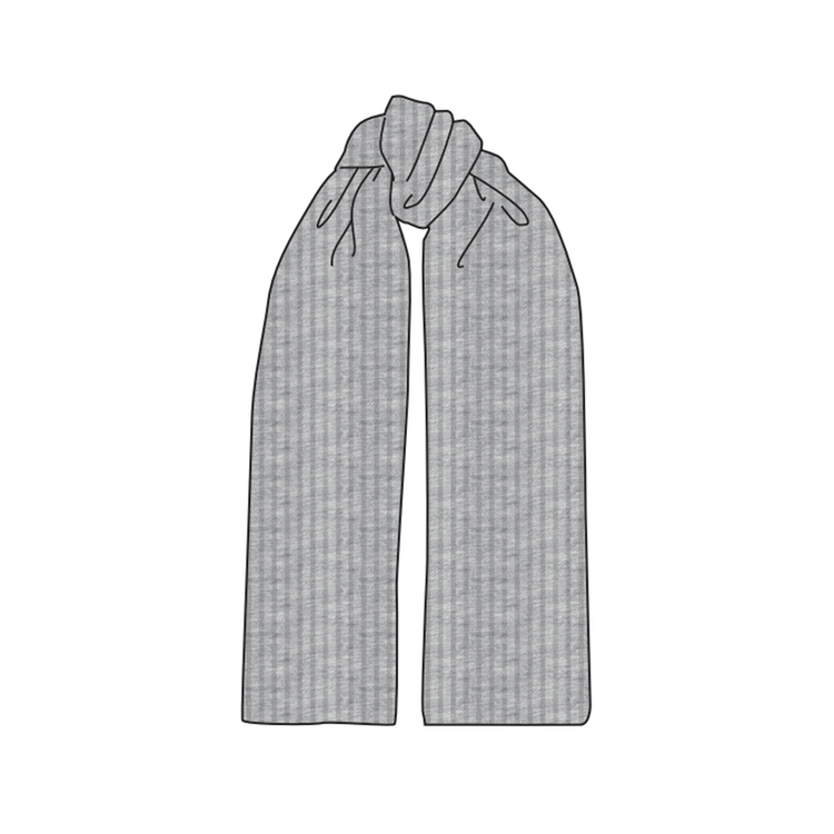 Foulard côtelé en mérinos TILLEY