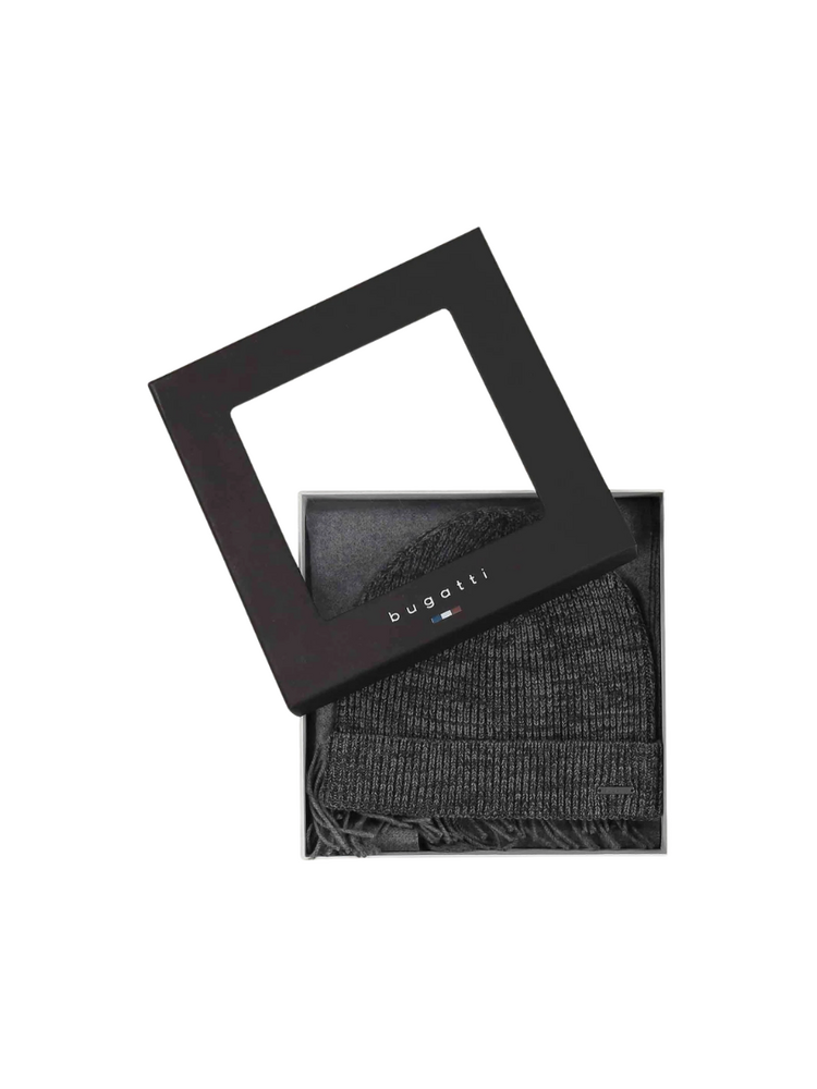 Beanie and scarf gift set Virgin Wool BUGATTI