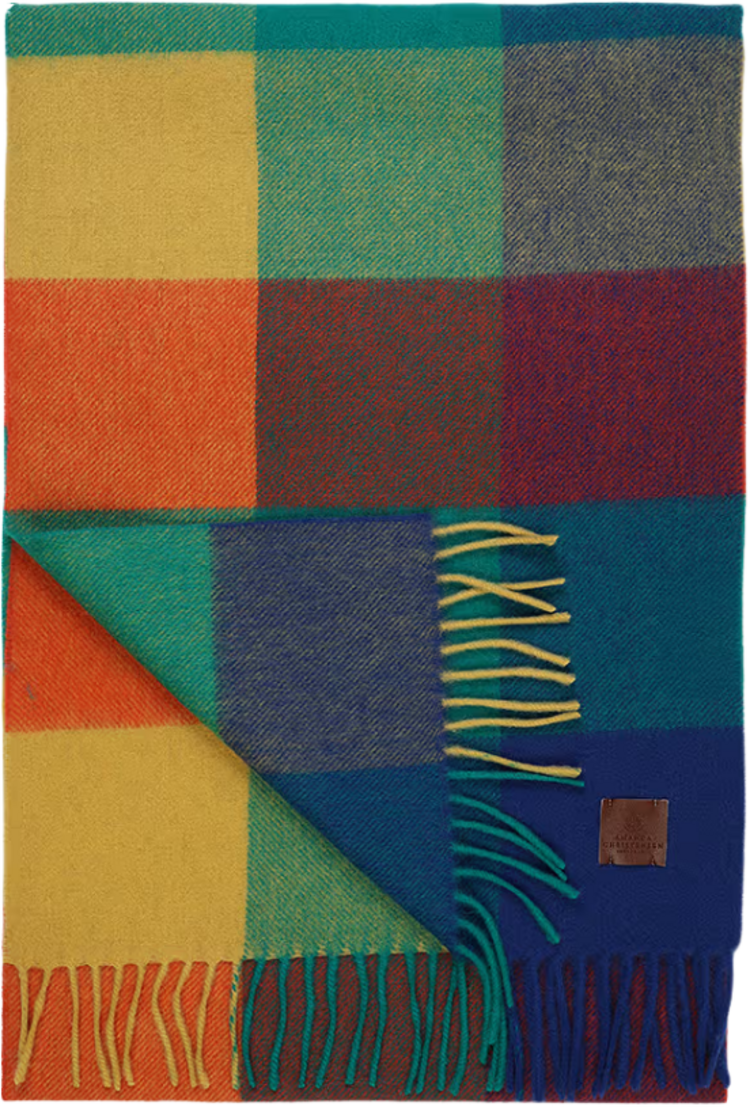 Amanda Christensen Foulard en laine à carreaux colorés 440796  Amanda Christensen