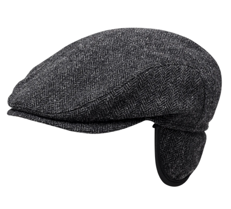Ivy Slim Cap  in herringbone wool  Wigéns