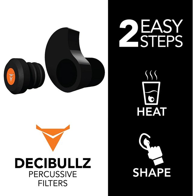 Decibullz Custom Molded Percussive Filters BLK