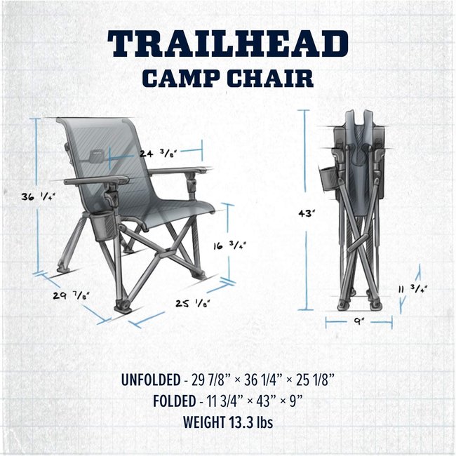 Yeti Trailhead Camp Chair Charcoal
