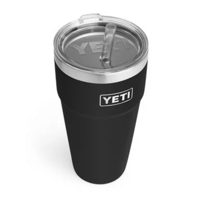 Yeti Rambler 26 oz Straw Cup Black