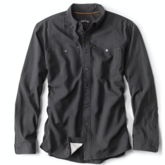 Orvis Tech Chambray Long Sleeve Work Shirt Black
