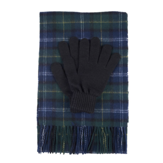 Barbour Barbour Tartan Scarf & Glove Gift Set Seaweed Tartan