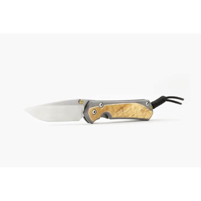 Chris Reeve Knives Small Sebenza 31 Inlay Box Elder CPM Magnacut