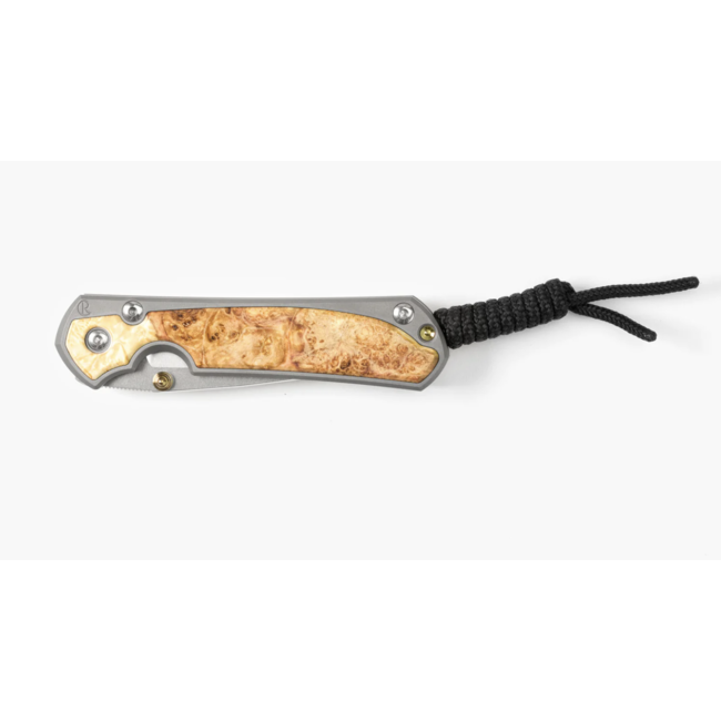 Chris Reeve Knives Small Sebenza 31 Inlay Box Elder CPM Magnacut