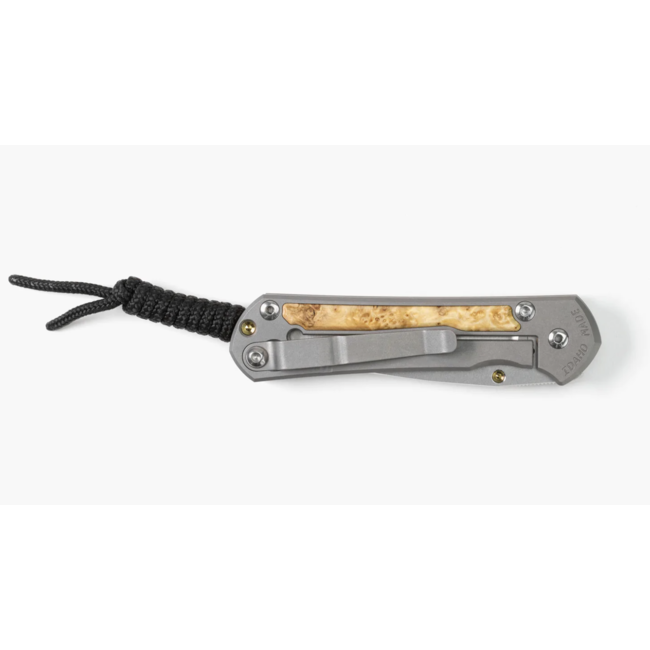 Chris Reeve Knives Small Sebenza 31 Inlay Box Elder CPM Magnacut