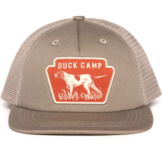 Duck Camp Pointer Patch Trucker Hat - Dark Khaki