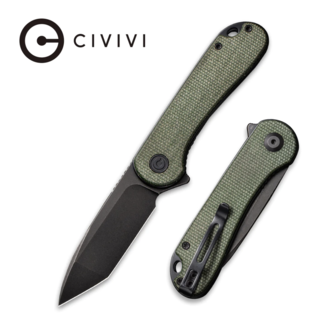Civivi Elementum Dark Green Micarta Black Stonewash