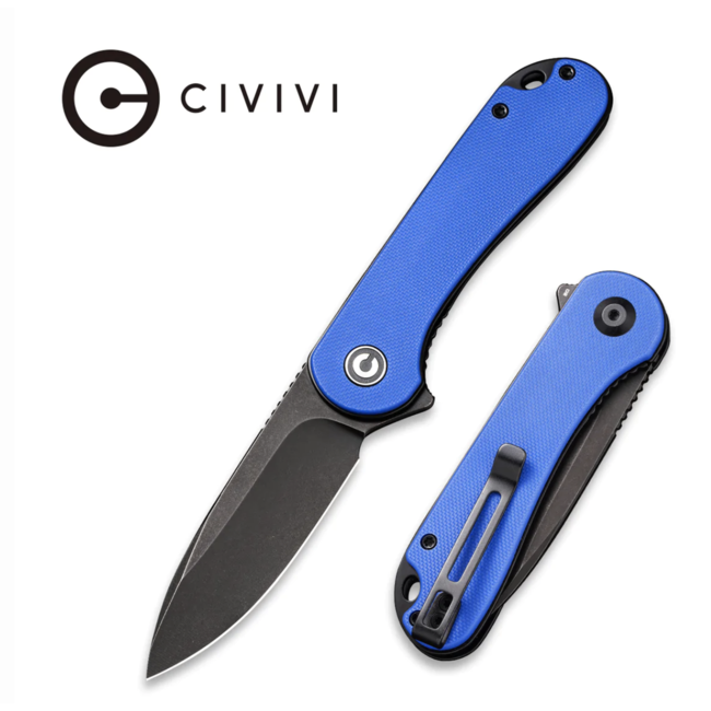 Civivi Elementum Linerlock Blue G-10 Black Blade