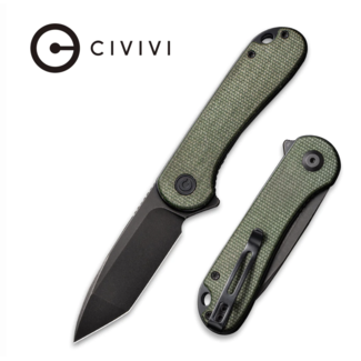 Civivi Elementum Green Micarta Black Tanto