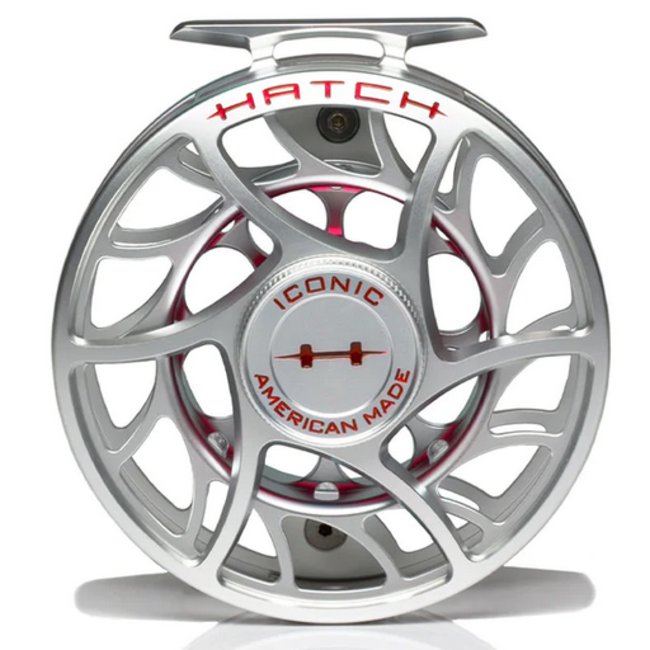 Hatch Outdoors Hatch Iconic 9 Plus, Clear/Red, Large Arbor