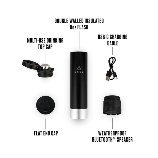 VVSL insulated Flask W/ Bluetooth speaker