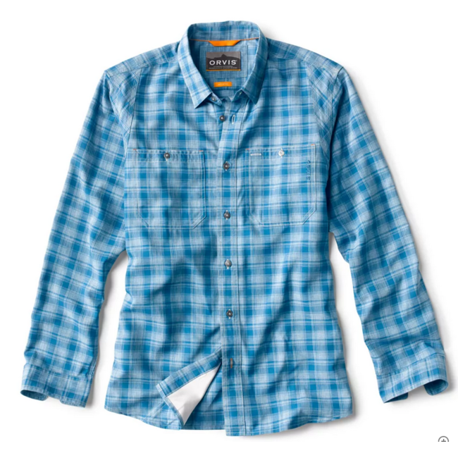 Orvis Tech Chambray Plaid Workshirt