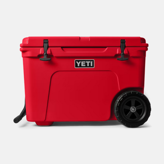 Yeti Rescue Red Tundra Haul Wheeled Cooler