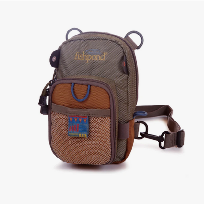 Fishpond San Juan Vertical Chest Pack - Sand/Saddle Brown
